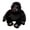 Black, variant on Yihuala Detailed Handcrafts Monkey Plushie, Monkey Plush Pillow Black Comfort Pillow for Bed and Sofa, Durability and Washable