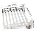 thumbnail image 3 of Microwave Oven Rack Wall Mount Oven Bracket Stainless Steel Cooker Holder Shelf, 3 of 10