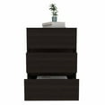 thumbnail image 3 of Atlin Designs 3-Drawer Modern Wood Filing Cabinet in Black, 3 of 6