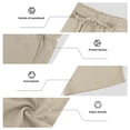 thumbnail image 4 of Yopmin Mens Linen Short Set 2 Piece Button Up Sleeveless Shirt and Shorts Set Loose Fit Linen Outfits for Vacation Daily Wear, 4 of 8