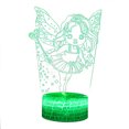 thumbnail image 1 of Night Light Angels 3D LED que cambia de color para niños con base, 1 of 1