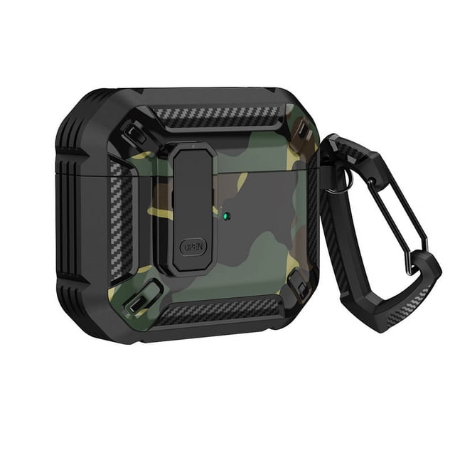 Adecuado para funda protectora de Airpods, funda protectora de Airpodspro de segunda generación, funda de camuflaje para auriculares de Apple
