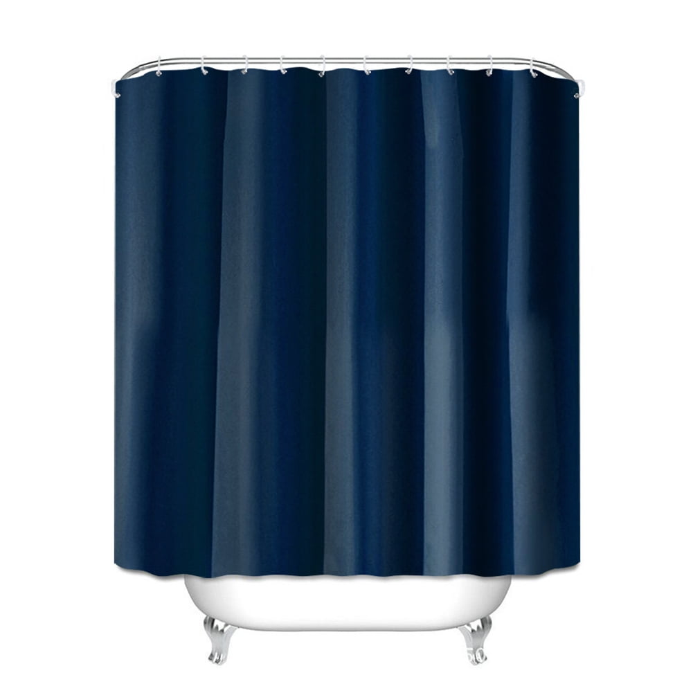 Esaierr Polyester Waterproof Shower Curtain , Solid Color Bathroom