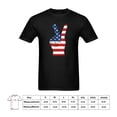 thumbnail image 5 of Men's Casual Round Neck T-shirt American Flag Shirt Loose Short Sleeve Top Pullover, 5 of 5