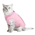 thumbnail image 1 of Traje de rehabilitación para gatos adecuado para traumatismos abdominales y espasmos postoperatorios, adecuado para gatos, perros y traje quirúrgico respirable, 1 of 5