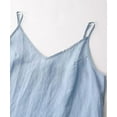 thumbnail image 6 of Amazhyu 100% Linen V Neck Spaghetti Strap Sleeveless Summer Causal Dresses with Slit for Women, 6 of 8