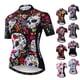 thumbnail image 2 of Weimostar 2024 - Maillot de ciclismo con calaveras para mujer, manga corta, ropa para ciclismo de montaña, equipo profesional, camiseta de ciclismo de montaña, camiseta de ciclismo de carretera, 2 of 5