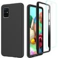 thumbnail image 1 of for Samsung A71 Case with Screen Protector, Anti Scratch Heavy Duty Galaxy A71 4G Case Full Body Protection Slim Lightweight Durable Shockproof Case for Samsung Galaxy A71,Black, 1 of 7