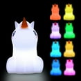 thumbnail image 1 of LLC Veilleuse Animale Portable Rechargeable en Silicone avec Télécommande et Capteur Tactile, 1 of 4