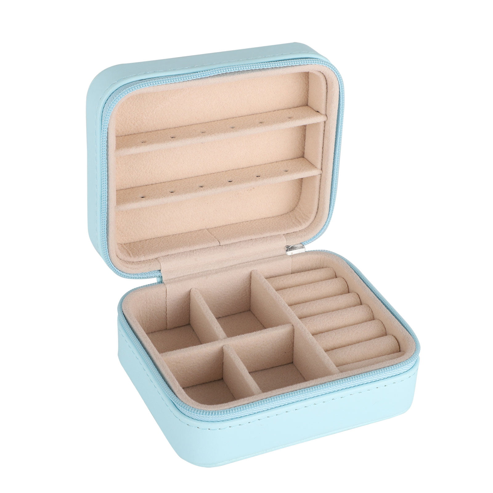 Portable Mini Three-layer Travel Box Jewellery Organiser Display Storage Case 