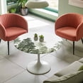 thumbnail image 4 of Pine Tree Forest Elastic Fitted Round Table Cover Forest Green Waterproof Outdoor Tablecloth for Holiday Party, Picnic, Patio & Dining Fits Tables Up to 55"-60", 4 of 8