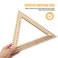 thumbnail image 3 of Shisuyan Triangle Weaving Loom Khaki 2Pcs Weaving Grid Patterns Plate, 3 of 8