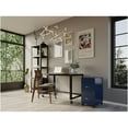 thumbnail image 2 of Pemberly Row 18" 2-Drawer Metal Mobile Smart Vertical Filing Cabinet in Navy, 2 of 7