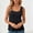 Black, variant on Morttic Women's Square Neck Sleeveless Loose Fit Basic Tank Top – Solid Color Wide Straps Minimalist Summer Casual Blouse White,XS