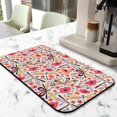 thumbnail image 2 of 2 Pack Washable Rubber Leaves Multicolored Flower Dish Drying Mats for Kitchen Counter Home Large Coffee Bar Pad Accessories and Decor for Utensils Stemware (2pcs 18''x24''+19.5''x12''), 2 of 6