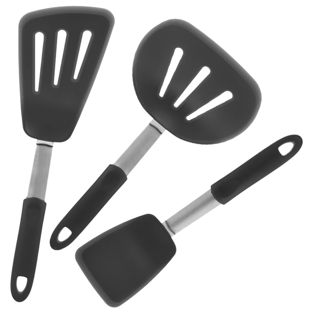 Utensilio de cocina, 3 piezas Utensilios de cocina de silicona Utensilios de cocina de silicona Espátula de silicona Instalación sin esfuerzo