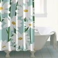 thumbnail image 4 of Waterproof Cute Boho Daisy Shower Curtain 72x72 Inch Boho Style Polyester Unique Shower Curtain for Bathroom Hotel Home Decor with 12 Plastic Hooks, 4 of 5