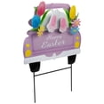 thumbnail image 4 of Northlight Back Seat Bunny Happy Easter Outdoor Garden Stake - 14" - Purple, 4 of 6