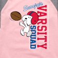 thumbnail image 3 of Peanuts - Snoopy's Varsity Squad - Toddler And Youth Girls Raglan Graphic T-Shirt, 3 of 6