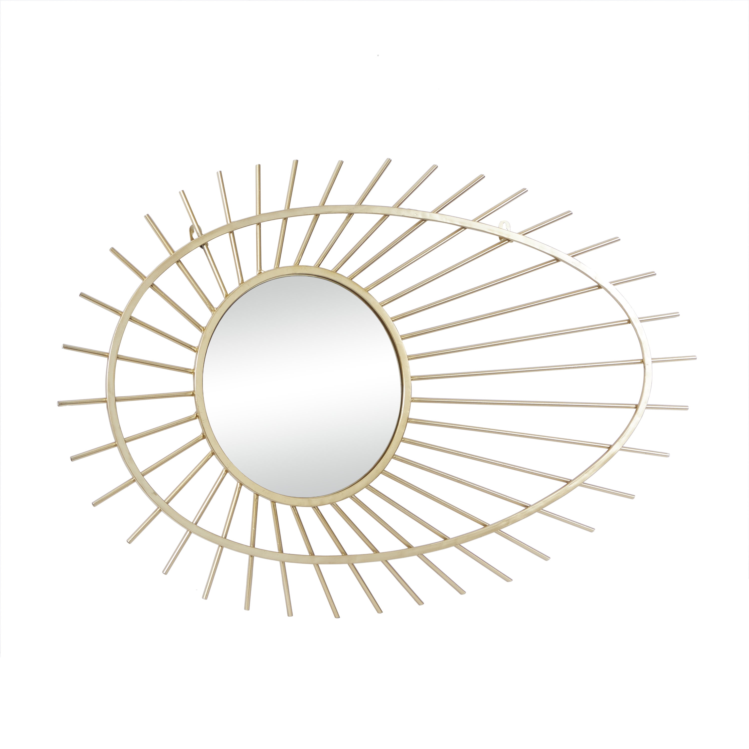 CosmoLiving by Cosmopolitan 22" x 34" Gold Handmade Starburst Wall Mirror