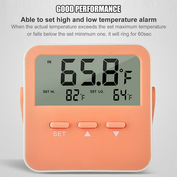 Thermomètre GENERIQUE Thermomètre lcd numérique hygromètre humidité mètre  horloge de température intérieure de la pièce