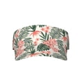 thumbnail image 2 of Kdxio Lilies Flowers Print Sun Visor Hat Golf Visor Adjustable Velcro Outdoor Sports Cap for Men Women, 2 of 7