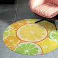 thumbnail image 2 of Colorful Fruit Pattern Round Area Rugs for Bedroom Living Room, 3FT Soft Indoor Circle Carpets, Carpet Home Decor Floor Mat, 2 of 6