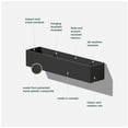 thumbnail image 3 of Veadek Geo Series Short Hanging 16" Planter - Black, 3 of 7