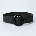 thumbnail image 3 of SWSMCLT Women's Braided Belt For Dress Round Basic Date Fall Travel Web Belt Thick Belt Fashion Holeless Summer Black Length 90 width 5.0 = S-XL, 3 of 4
