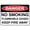 Warning Sign 5, variant on Danger NO Smoking Flammable Gases Keep FIRE Away Sign - 8"x12" Metal Tin Sign for Industrial Commercial Series, Gas Storage, Warehouse