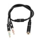 thumbnail image 1 of Adaptador divisor de audio para auriculares estéreo VOSS de 3,5 mm (1 conector hembra a 2 conectores macho), 1 of 1