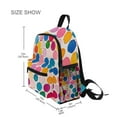 thumbnail image 3 of FORMRS School Backpack with Front Zippered Pocket 12" Student Travel Daypack, Watercolor Circles, 3 of 6