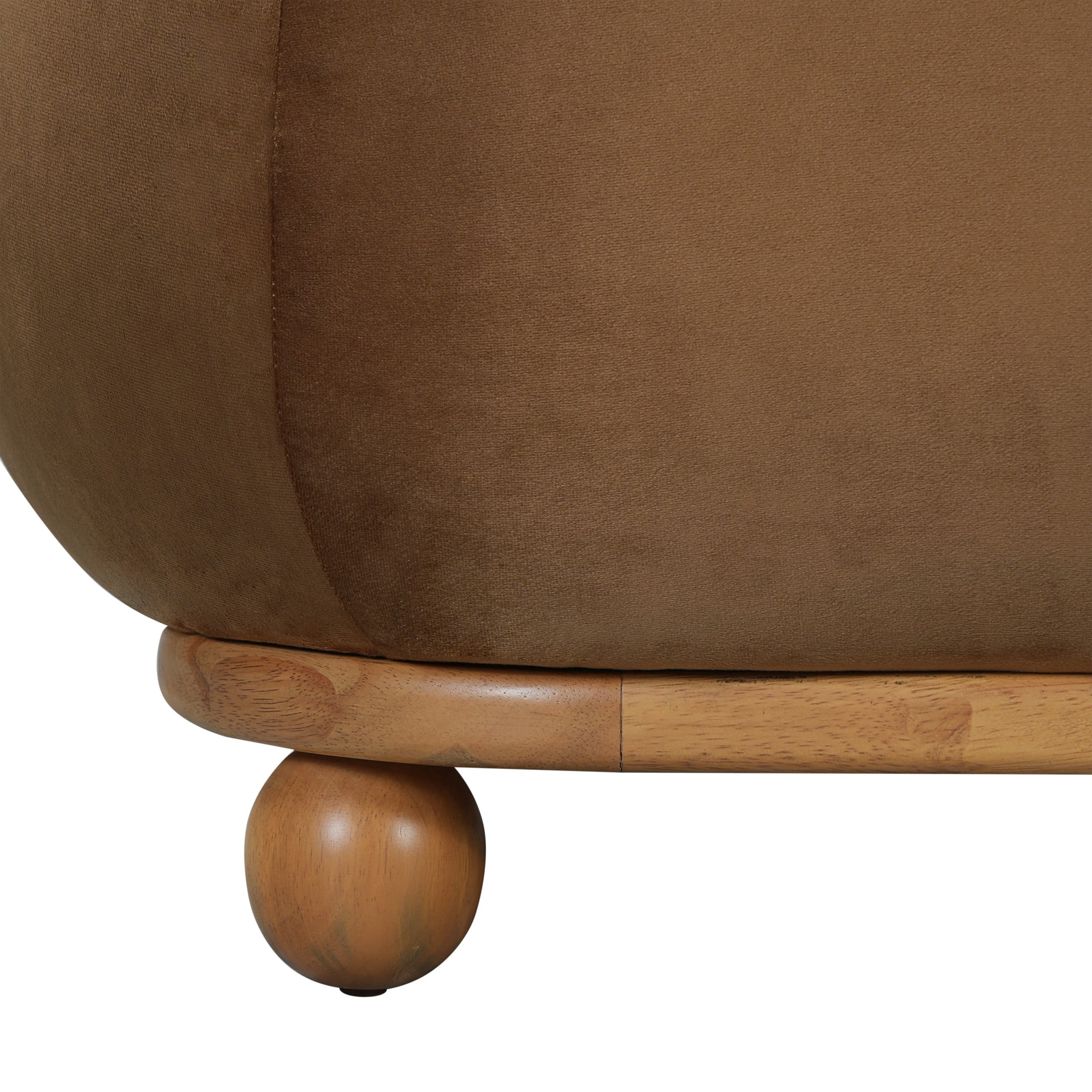 Christopher Knight Home 89.3" Modern Velvet Sofa with Throw Pillows, 3 Seats, Solid Wood Base, Khaki