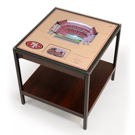 San Francisco 49ers 25-Layer StadiumViews Lighted End Table