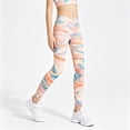 thumbnail image 2 of NIEWTR Cute Printed Girls Stretch Ankle Leggings Ankle Length Girl’s Athletic Leggings with Pockets Kids Teen Dance Yoga Workout Running Pants(B-Orange,9-10 Years), 2 of 6