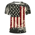 thumbnail image 5 of UVEASISHA Men's Patriotic T Shirts,Big and Tall 4th of July T Shirts for Men Vintage American Flag Graphic Tees Summer Casual Short Sleeve Crewneck Tops Sales Today 2025, 5 of 5