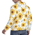 thumbnail image 6 of Lsque Sunflowers Pattern Casual Men's Hoodie,Hooded Sweatshirt with Kangaroo Pocket,Pullover Hoodie-4X-Large, 6 of 7