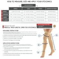 thumbnail image 2 of Truform Thigh High Stockings, Open Toe: 30 - 40 mmHg, Beige, Small, 2 of 7