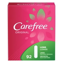 Carefree Original Long Regular Pantiliners, Unscented, 92 Ct