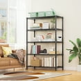 thumbnail image 6 of M MZG 5 Tiers Metal Shelves Dimensions: 47.2"W x 17.7"D x 72.3"H Storage Shelving, Black, 6 of 8