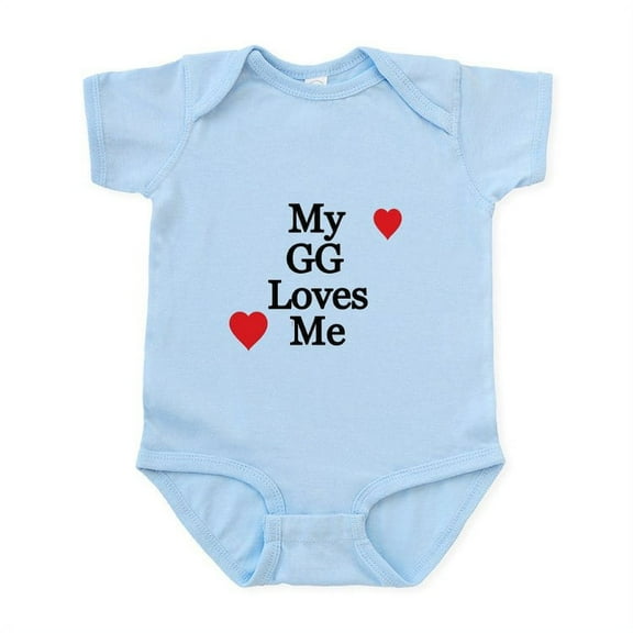 CafePress - My GG Loves Me Body Suit - Baby Light Bodysuit, Size Newborn - 24 Months