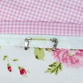 thumbnail image 5 of Rose Floral Duvet Cover Set Pink Grid Cotton Girls Bedding with Hidden Zipper Closure 3 Pieces, 1duvet Cover & 2pillowcases,Queen Size, 5 of 17