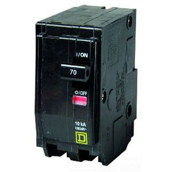 Square D Circuit Breaker,70A,Plug In,120/240V,2P QO270
