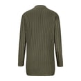 thumbnail image 6 of Wyobmus Women's Open Front Cardigan Sweaters Fall Button Down Cable Knit Loose Soft Long Sleeve Outerwear Coats A-Olive Green, 6 of 7