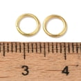 thumbnail image 3 of 1000 pc 304 Stainless Steel Open Jump Rings Round for Chainmaille Weaves Real 18K Gold Plated 6x0.7mm Inner Diameter: 4.5mm, 3 of 3