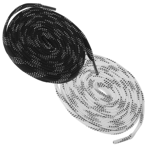 DEEPCRAFF 2Pairs Wear Resistant Hockey Skate Laces for Outdoor Polyester Material