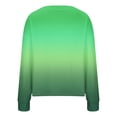thumbnail image 5 of Women's Long Sleeve Pullover Sweater Women's Casual Gradient Long-Sleeved Cardigan Jacket Coat Tops S-25 Green M, 5 of 5