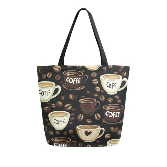 DIXRUYEE Tote Bag Women Weekender Travel Bag Shoulder Handbag Coffee Lovers' Delight Printed