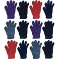thumbnail image 2 of Yacht & Smith Kids Gloves & Mittens in Bulk, Winter Striped Children Age 3-8, 2 of 8