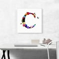 thumbnail image 2 of ARTCANVAS Flower Plant Butterfly Alphabet Letter C Canvas Art Print - Size: 18" x 18" (0.75" Deep), 2 of 9